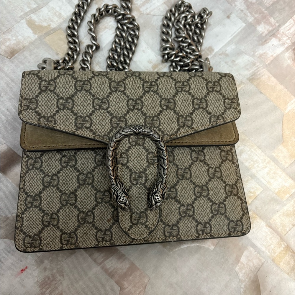 Gucci Beige and Brown Crossbody Bag